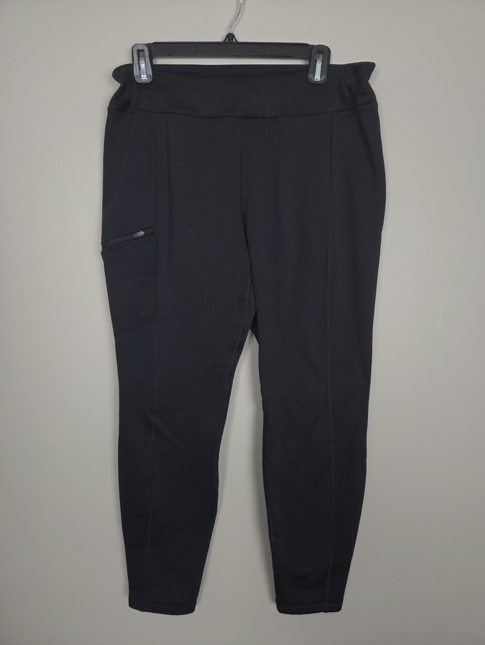 Patagonia Fleece Lined Pants Womens Large Black Hiking Outdoor